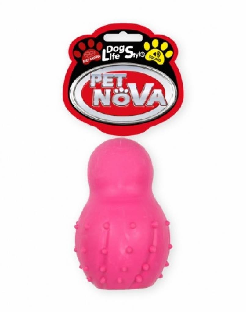 DOG LIFE STYLE Pulloverball mit Glöckchen 9,5 cm, Rindergeschmack